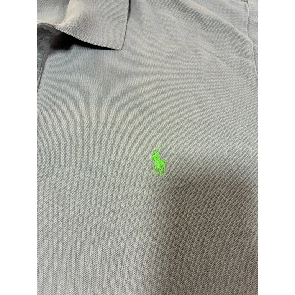 Polo Ralph‎ Lauren Shirt Mens XLT Tall Gray Short Sleeve Mesh Pony Logo Gray